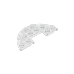GDS-705 - Plate Round Half 3 x 6 with 1 x 2 Cutout