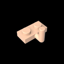 GDS-709 - Plate Special 1 x 2 with Arm Up [Horizontal Arm 6mm]