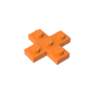 GDS-710 - Plate 3 x 3 Cross