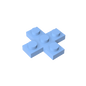 GDS-710 - Plate 3 x 3 Cross