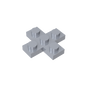GDS-710 - Plate 3 x 3 Cross