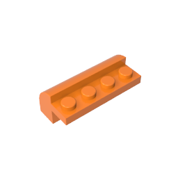 GDS-712 - Brick Curved 2 x 4 x 1 1/3 with Curved Top