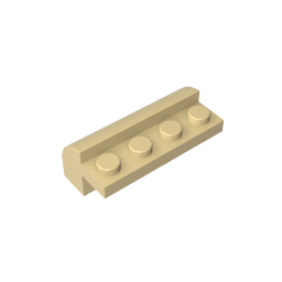 GDS-712 - Brick Curved 2 x 4 x 1 1/3 with Curved Top