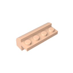 GDS-712 - Brick Curved 2 x 4 x 1 1/3 with Curved Top