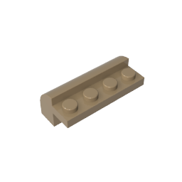 GDS-712 - Brick Curved 2 x 4 x 1 1/3 with Curved Top
