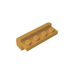 GDS-712 - Brick Curved 2 x 4 x 1 1/3 with Curved Top