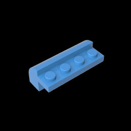 GDS-712 - Brick Curved 2 x 4 x 1 1/3 with Curved Top