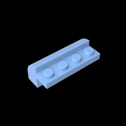 GDS-712 - Brick Curved 2 x 4 x 1 1/3 with Curved Top