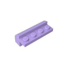 GDS-712 - Brick Curved 2 x 4 x 1 1/3 with Curved Top