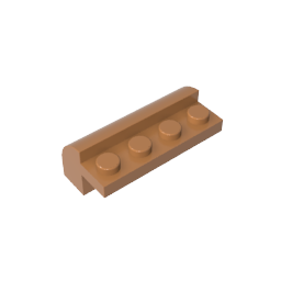 GDS-712 - Brick Curved 2 x 4 x 1 1/3 with Curved Top