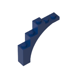 GDS-715 - Brick Arch 1 x 5 x 4 [Irregular Bow, Raised Underside Cross Supports]