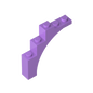 GDS-715 - Brick Arch 1 x 5 x 4 [Irregular Bow, Raised Underside Cross Supports]