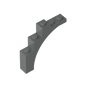 GDS-715 - Brick Arch 1 x 5 x 4 [Irregular Bow, Raised Underside Cross Supports]
