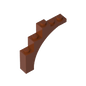 GDS-715 - Brick Arch 1 x 5 x 4 [Irregular Bow, Raised Underside Cross Supports]