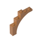 GDS-715 - Brick Arch 1 x 5 x 4 [Irregular Bow, Raised Underside Cross Supports]