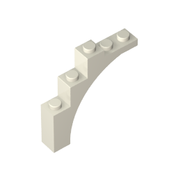 GDS-715 - Brick Arch 1 x 5 x 4 [Irregular Bow, Raised Underside Cross Supports]