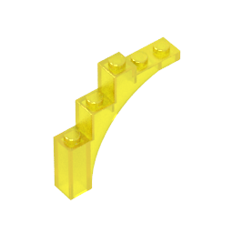 GDS-715 - Brick Arch 1 x 5 x 4 [Irregular Bow, Raised Underside Cross Supports]