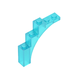 GDS-715 - Brick Arch 1 x 5 x 4 [Irregular Bow, Raised Underside Cross Supports]