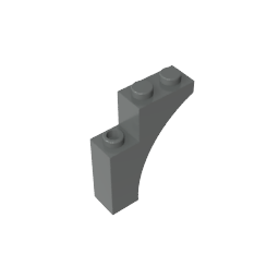 GDS-717 - Brick Arch 1 x 3 x 3 [Gothic]