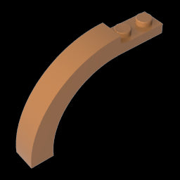 GDS-720 - Brick Arch 1 x 6 x 3 1/3 Curved Top