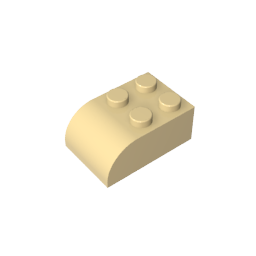 GDS-722 - Brick Curved 2 x 3 with Curved Top