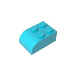 GDS-722 - Brick Curved 2 x 3 with Curved Top