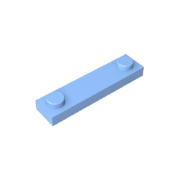 GDS-723 - Plate Special 1 x 4 with 2 Studs