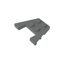 GDS-725 - Wedge Plate 3 x 4 with Stud Notches