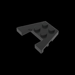 GDS-725 - Wedge Plate 3 x 4 with Stud Notches