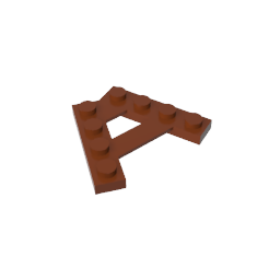 GDS-727 - Plate Special 4 Stud 45 Degrees Angle Plate