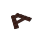 GDS-727 - Plate Special 4 Stud 45 Degrees Angle Plate