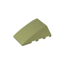 GDS-730 - Wedge Curved 4 x 4 No Top Studs