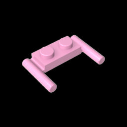 GDS-737 - Plate Special 1 x 2 with Handles [Flat Ends / Low Attachment]