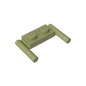 GDS-737 - Plate Special 1 x 2 with Handles [Flat Ends / Low Attachment]