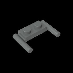 GDS-737 - Plate Special 1 x 2 with Handles [Flat Ends / Low Attachment]