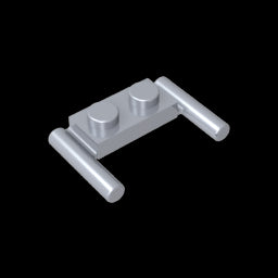GDS-737 - Plate Special 1 x 2 with Handles [Flat Ends / Low Attachment]
