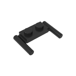 GDS-737 - Plate Special 1 x 2 with Handles [Flat Ends / Low Attachment]
