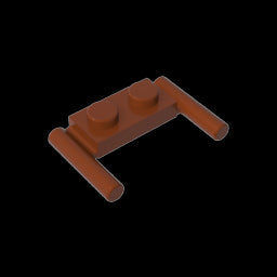 GDS-737 - Plate Special 1 x 2 with Handles [Flat Ends / Low Attachment]