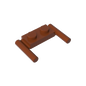 GDS-737 - Plate Special 1 x 2 with Handles [Flat Ends / Low Attachment]