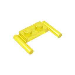 GDS-737 - Plate Special 1 x 2 with Handles [Flat Ends / Low Attachment]