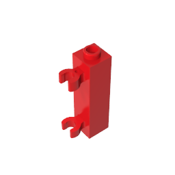 GDS-738 - Brick Special 1 x 1 x 3 with 2 Clips Vertical [Hollow Stud, Open O Clips]