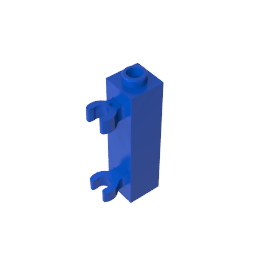 GDS-738 - Brick Special 1 x 1 x 3 with 2 Clips Vertical [Hollow Stud, Open O Clips]