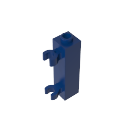 GDS-738 - Brick Special 1 x 1 x 3 with 2 Clips Vertical [Hollow Stud, Open O Clips]
