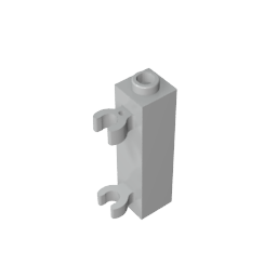 GDS-738 - Brick Special 1 x 1 x 3 with 2 Clips Vertical [Hollow Stud, Open O Clips]