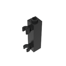 GDS-738 - Brick Special 1 x 1 x 3 with 2 Clips Vertical [Hollow Stud, Open O Clips]
