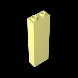 GDS-740 - Brick 1 x 2 x 5 without Side Supports