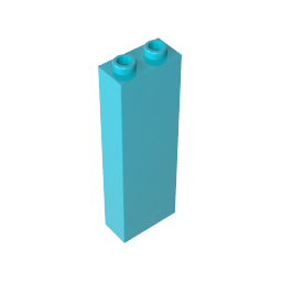 GDS-740 - Brick 1 x 2 x 5 without Side Supports