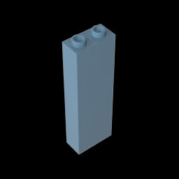 GDS-740 - Brick 1 x 2 x 5 without Side Supports