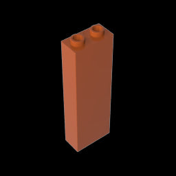 GDS-740 - Brick 1 x 2 x 5 without Side Supports
