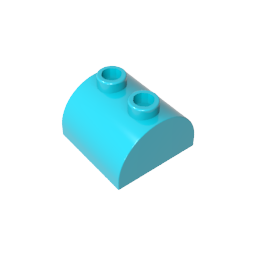 GDS-741 - Brick Curved 2 x 2 with Two Top Studs